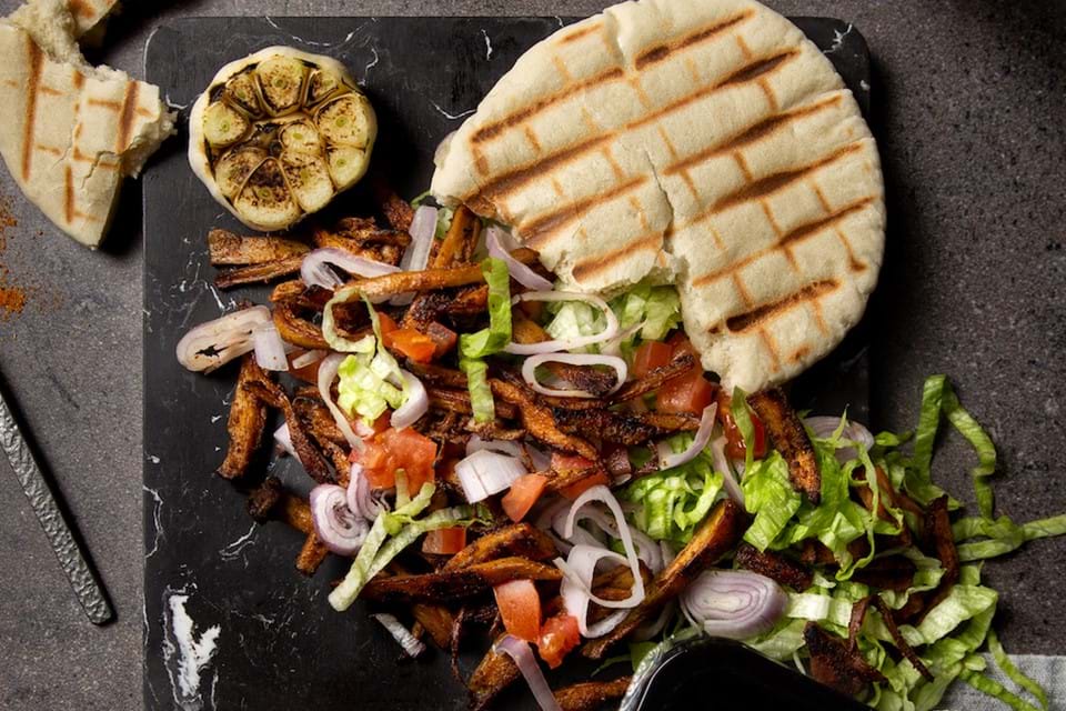 Vegetarische M. ERYNGII paddenstoel SHOARMA