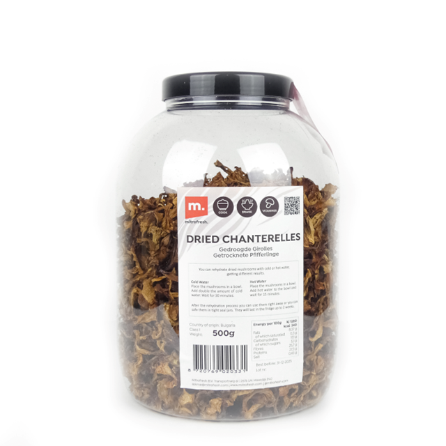 Gedroogde cantharellen