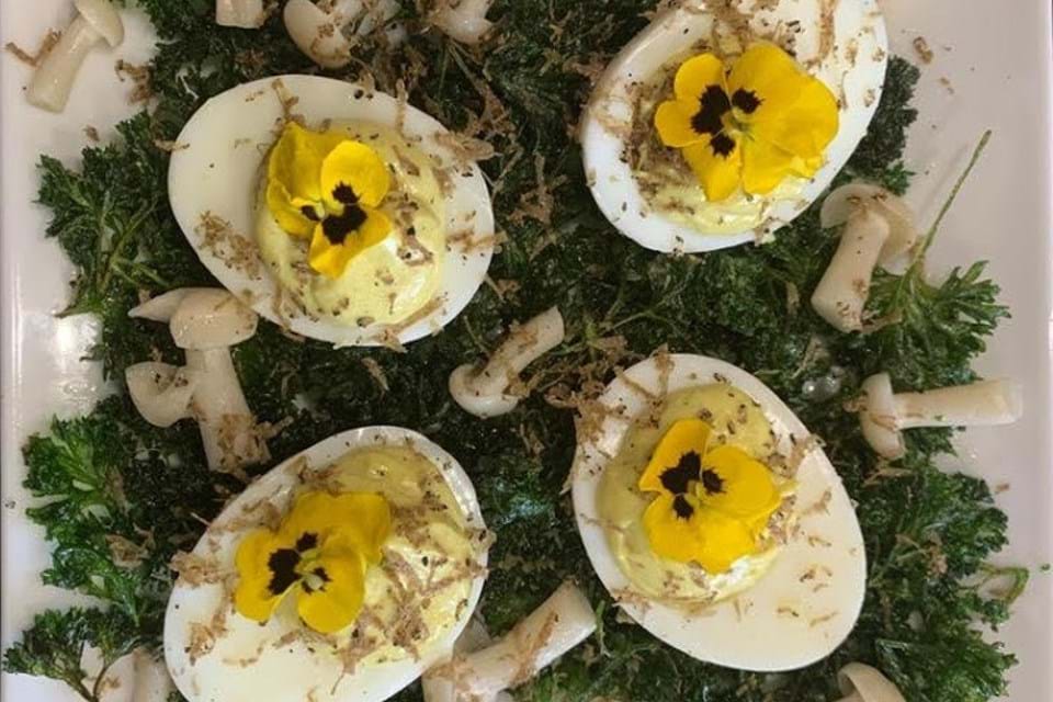 Stuffed Eggs With Truffle Mayonnaise