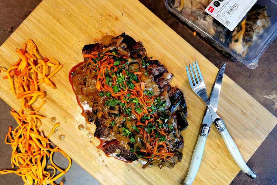 Irish Coffee Steak & Wilde Paddenstoelen