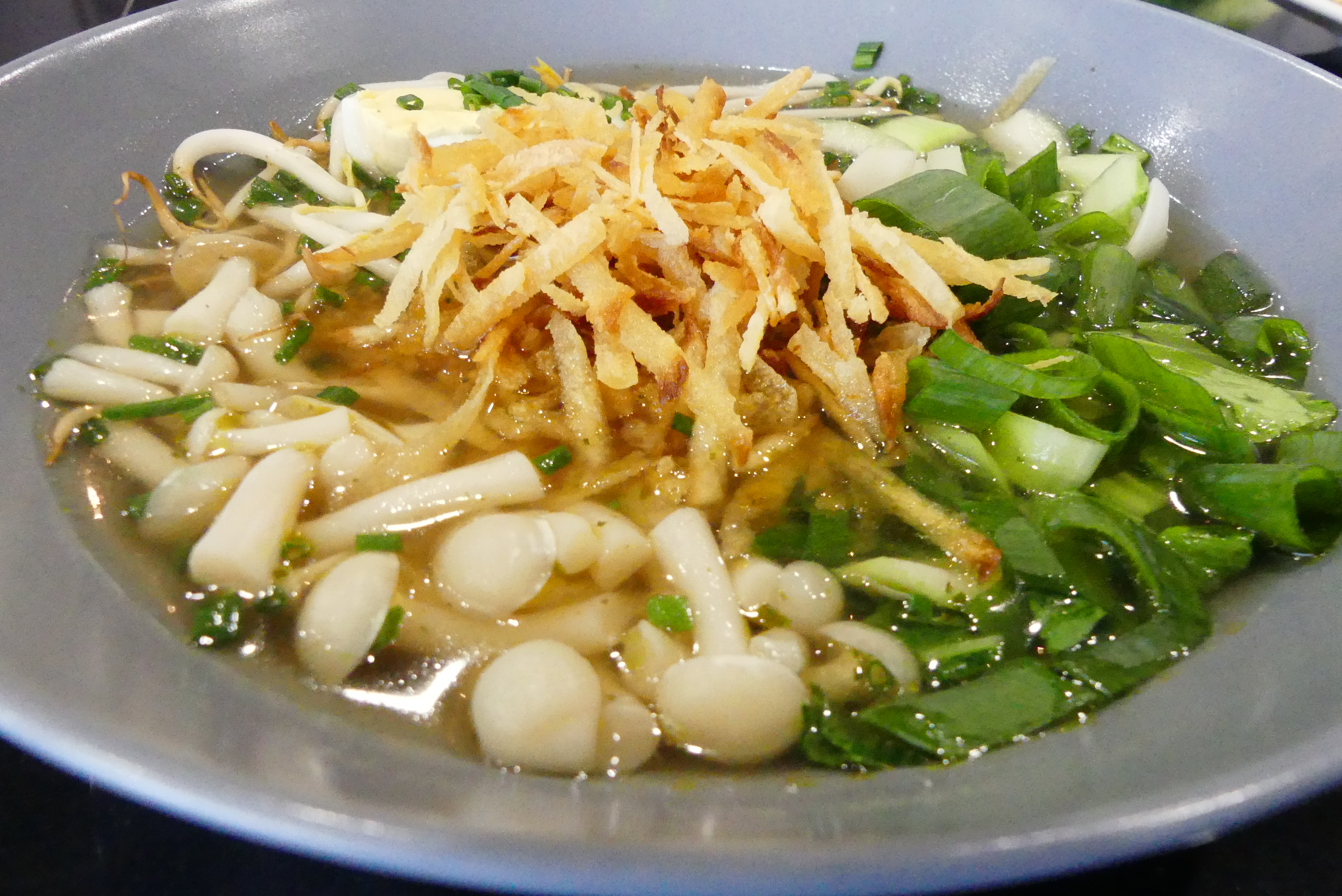 Cassava Soep met M. Shimeji